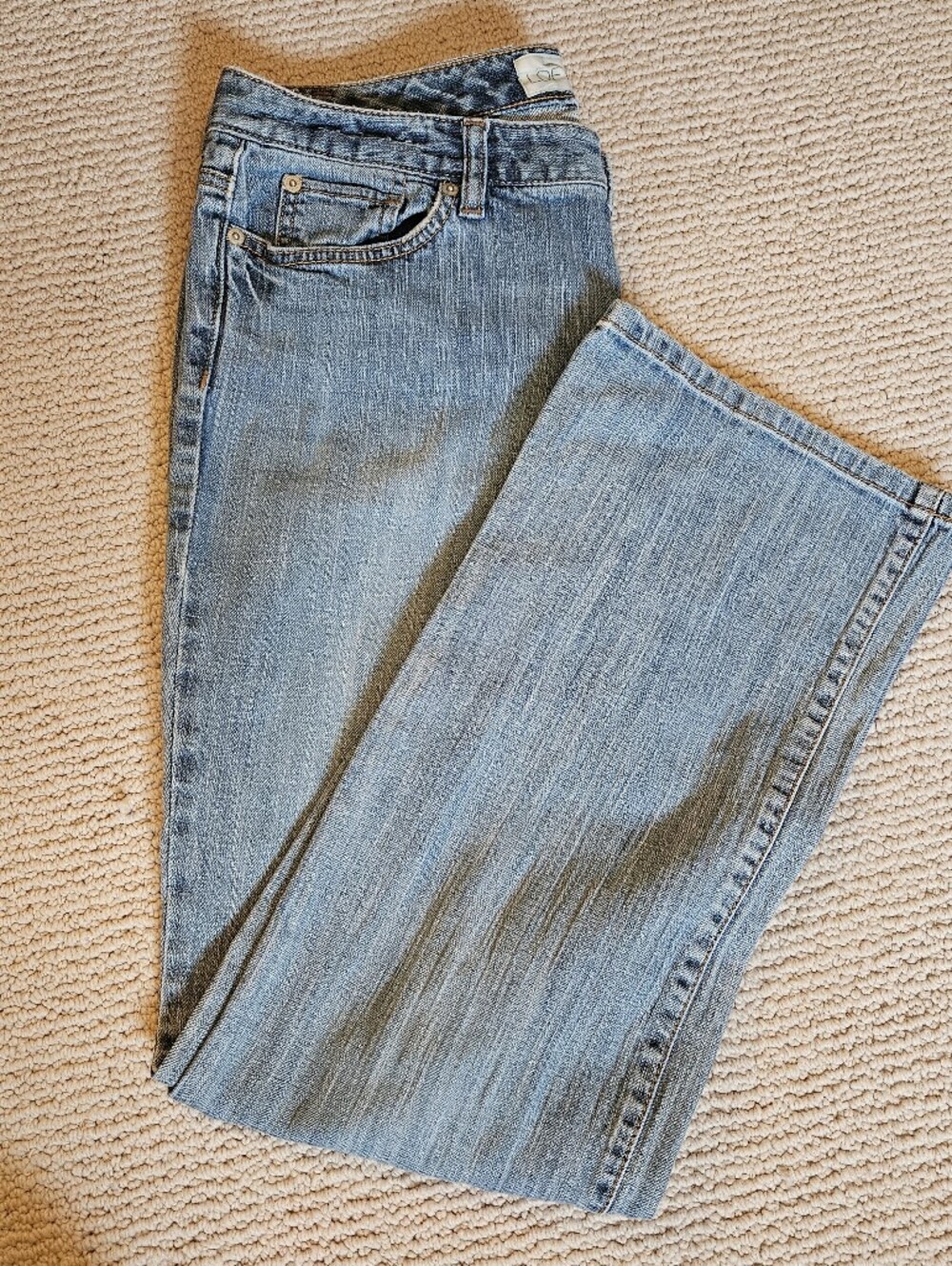 LOFT Ann Taylor Original Bootcut Jeans Light Wash Size 12